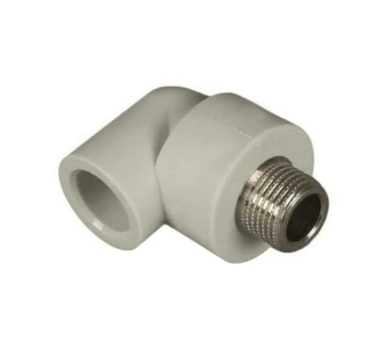 Угольник комбинированный VALFEX PP-R Dn20х3/4" НР (серый)