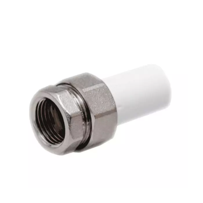 Муфта трубная разъёмная (американка) VALFEX PP-R Dn20х3/4" ВР Ру25 (белый)