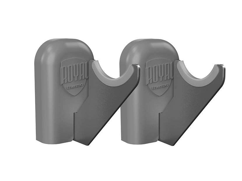 Комплект настенных регулируемых кронштейнов Royal Thermo Design 80 (серебристый)