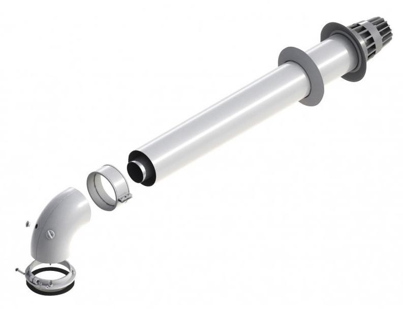 Газоотвод PROTHERM 60/100 L=750мм стандартный с ревизионным отверстием (коаксиальный)