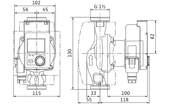 Циркуляционный насос Wilo Stratos PICO 25/0,5-8 130