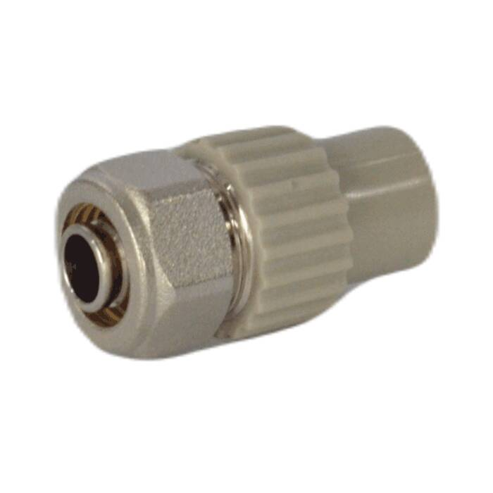 Ниппель комбинированный VALFEX PP-R Dn20х16 наружная пайка/обжим для соединения PPR-PE труб (серый)