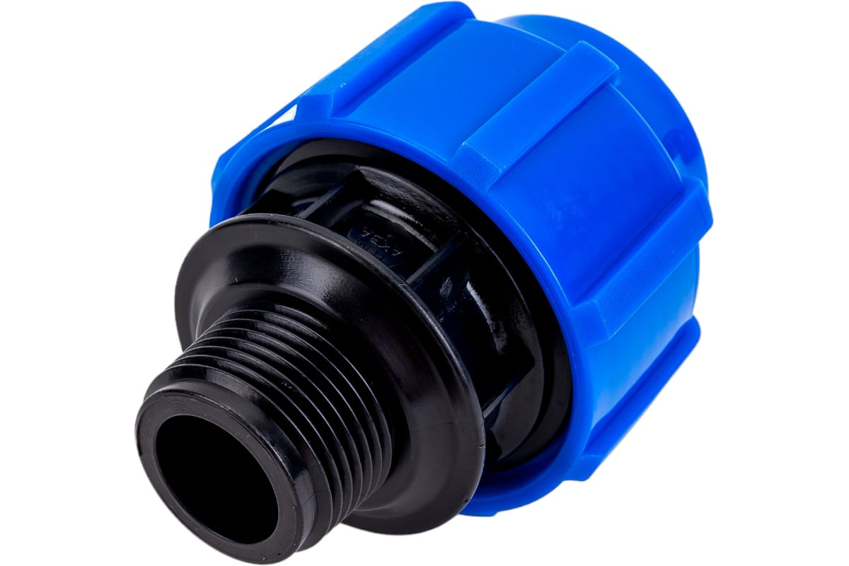 Муфта компрессионная ТПК-АКВА ПЭ Дн40х3/4" НР