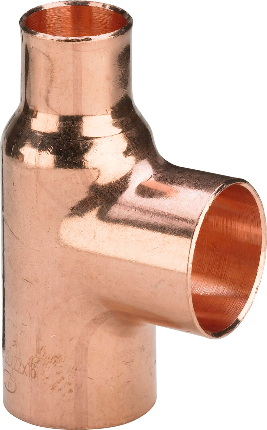 Тройник под пайку Viega DN 35х35х22 мм медь