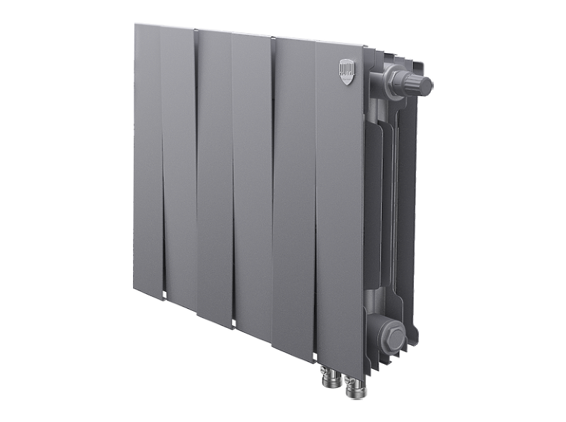 Радиатор биметаллический Royal Thermo PianoForte 300 /Silver Satin VDR x 6 секций