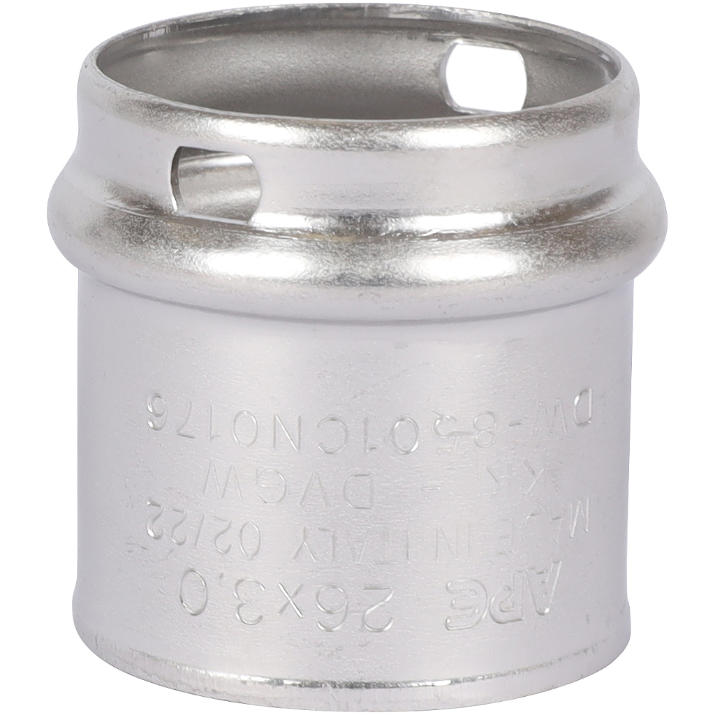 Зажимная втулка STOUT 26 для металлопластиковых труб (прессовой)