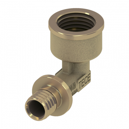 Уголок соединительный TECE TECEflex 25х3/4 с муфтой внутренняя резьба (латунь)