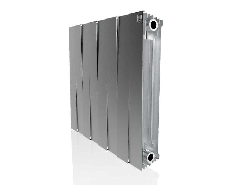 Радиатор биметаллический Royal Thermo PianoForte 500 Silver Satin x 8 секций