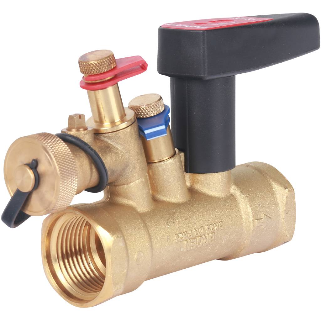 Клапан балансировочный BROEN Venturi FODRV DN25 PN25 Kvs=7,54 м3/ч ручной с дренажем 4555000S-001003