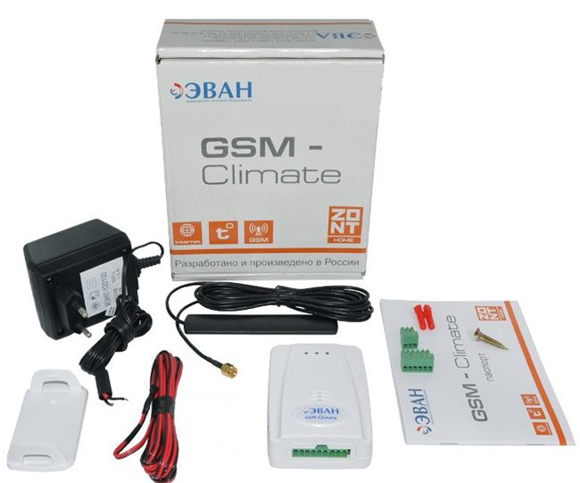 Термостат Эван GSM-Climate ZONT-H1