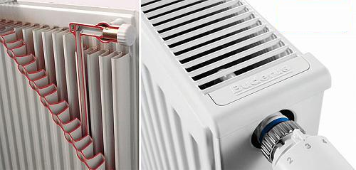 Стальной панельный радиатор Buderus Logatrend VK-Profil 22 600 500 нижнее подключение