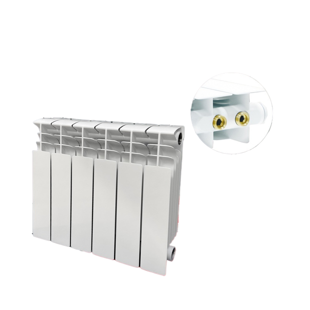 Радиатор биметаллический STOUT TITAN VENTIL 350 13 секций нижнее правое подключение (белый RAL 9016)