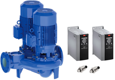 Циркуляционный насос IMP Pumps ECLD 50-90/4/0.55A/L-D-2xTT с 4-полюсным двигателем