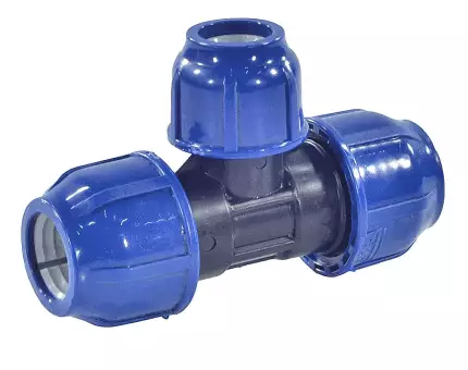 Тройник компрессионный переходной РосТурПласт ПЭ Дн25х20 Ру16