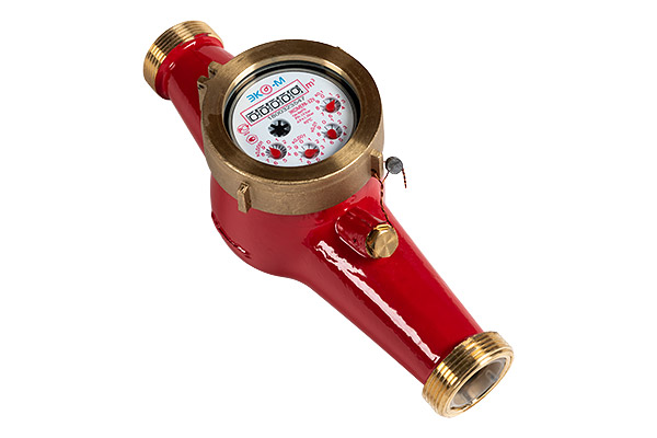 Счетчик воды универсальный ЭКОМЕРА Ду32 Ру16 90°С L=260мм резьба, крыльчатый, многоструйный