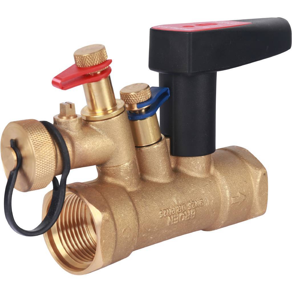 Клапан балансировочный BROEN Venturi FODRV DN15 PN25 Kvs=2,49 м3/ч ручной с дренажем 4355000H-001003