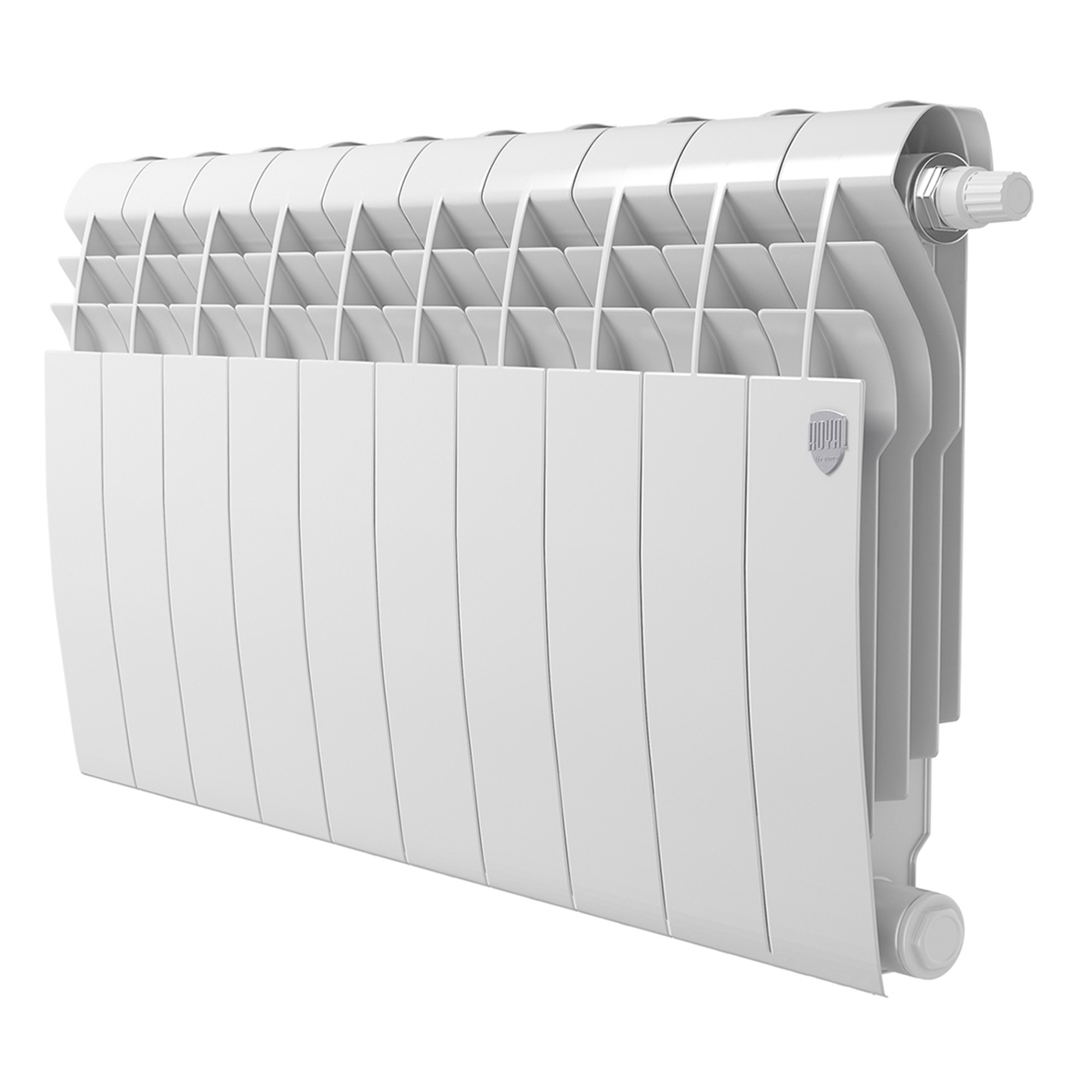Радиатор биметаллический Royal Thermo BiLiner 350 Bianco Traffico VR80 - 10 секций