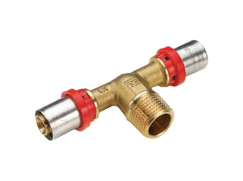 Тройник TIEMME 16х1/2"х16 с наружной резьбой