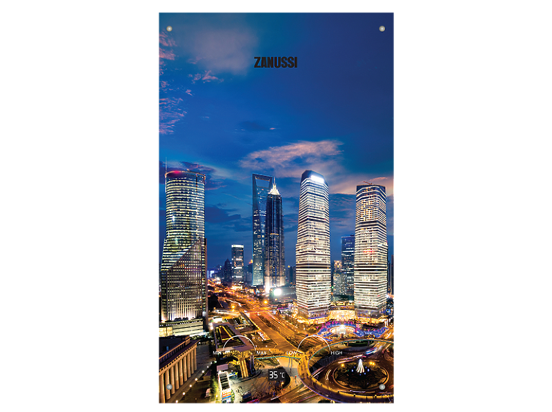 Проточный газовый водонагреватель ZANUSSI GWH 10 Fonte Glass Metropoli