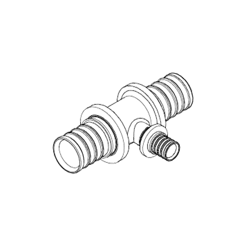 Тройник РЕХАУ MX 32х16х32 с уменьшенным боковым проходом (DZR латунь)