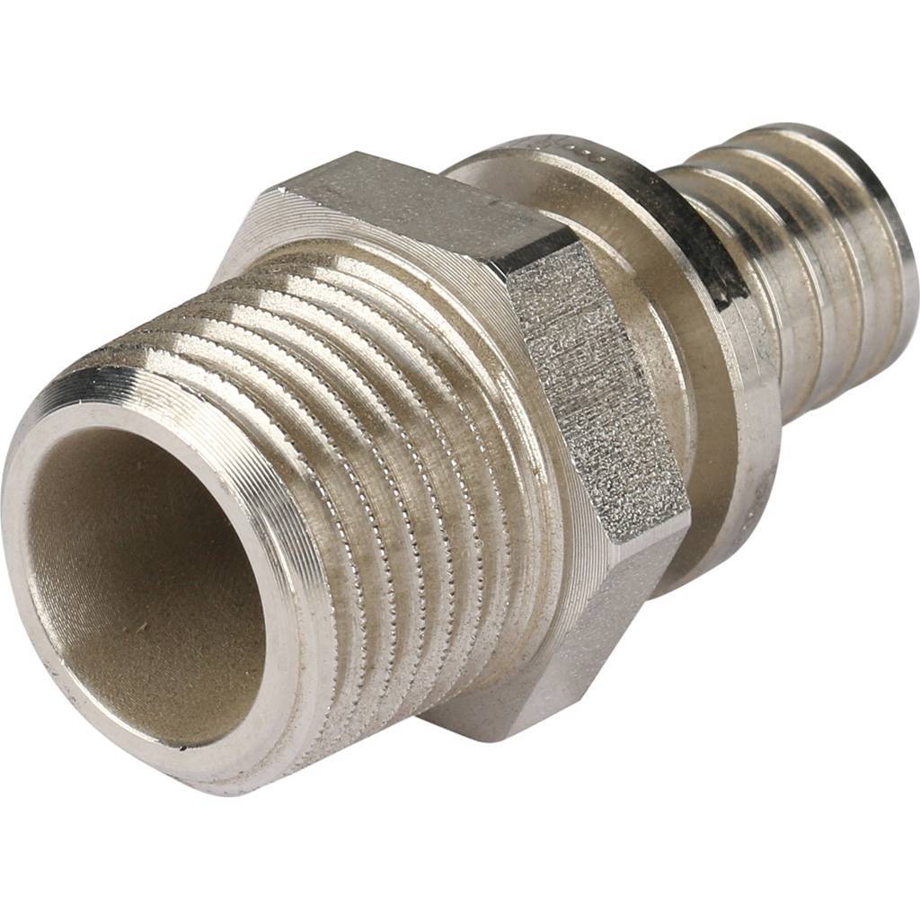 REHAU RAUTITAN Переходник из нержавеющей стали с наружной резьбой 16 - R 1/2