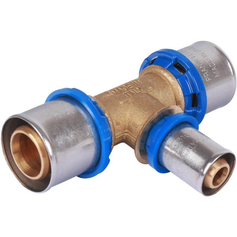 Тройник переходной Prandelli Multyrama 26.3х20,3х26.3 профиль H, TH, U для металлопластиковых труб