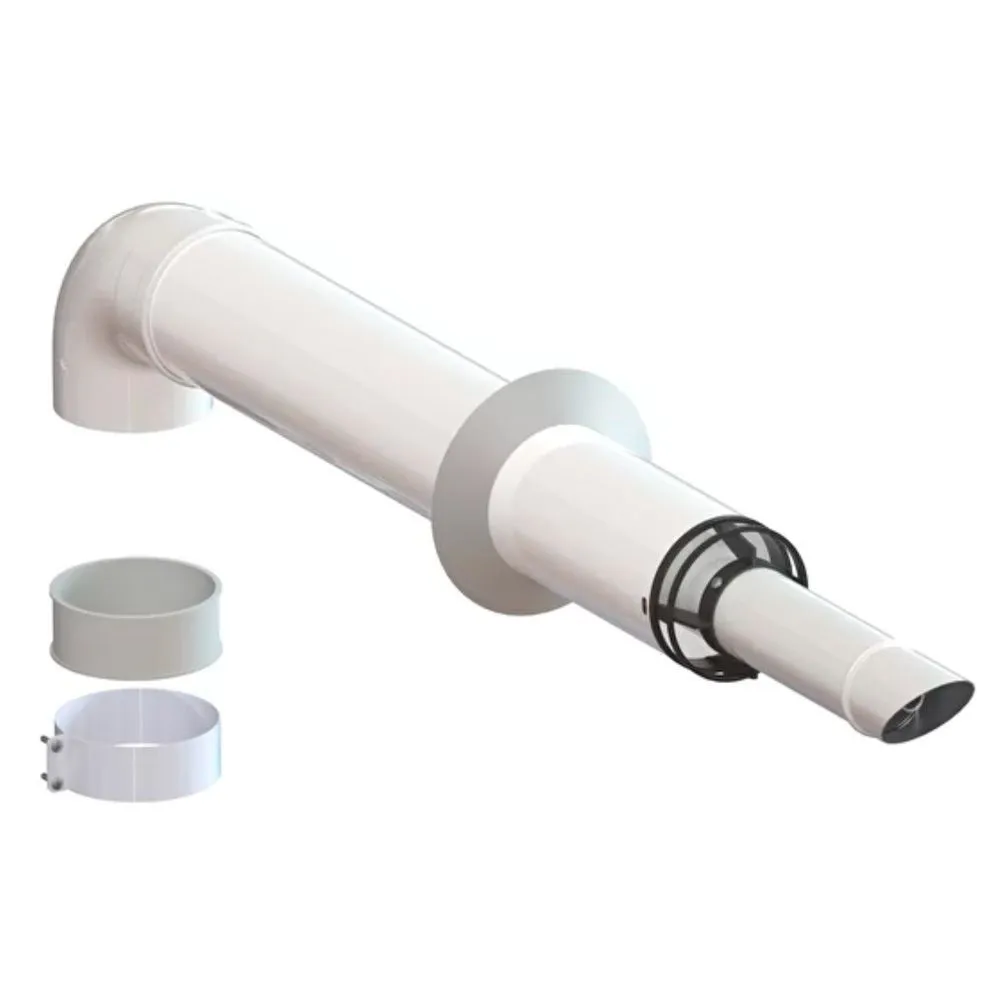 Комплект коаксиального дымохода Лемакс Start 60/100 L=750 мм антиобледенительный