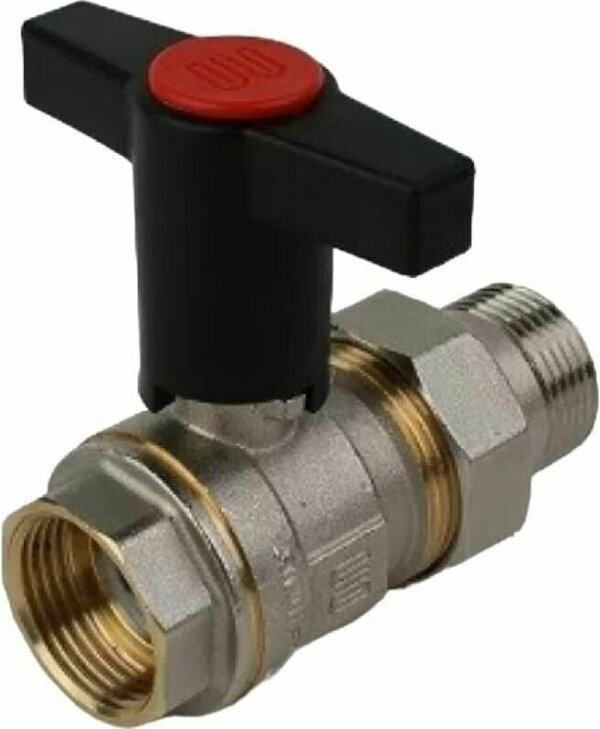 Кран шаровой ELSEN Strong T 3/4" НВ с разъемным соединением (высокая ручка - бабочка из пластмассы)