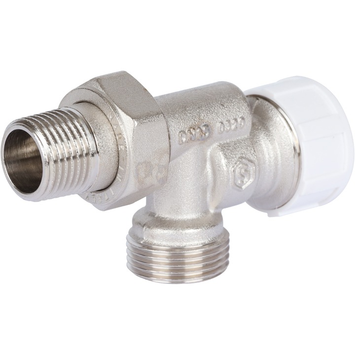 STOUT Клапан термостатический осевой (1/2" х 3/4"ЕК)