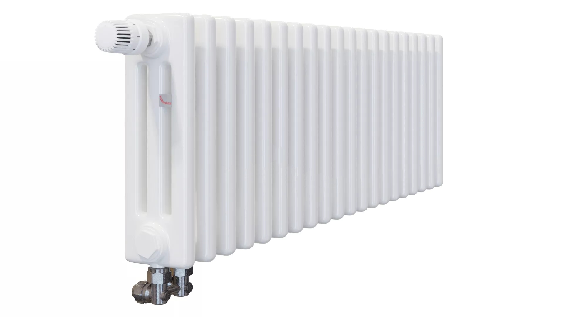 Радиатор трубчатый Zehnder Charleston Completto модель 3030 22 секций со встроенным вентилем