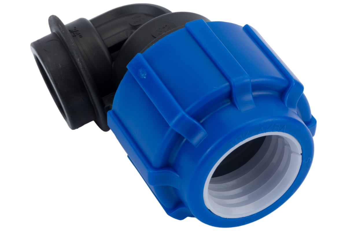 Отвод компрессионный ТПК-АКВА ПЭ Дн32х3/4"х90° ВР