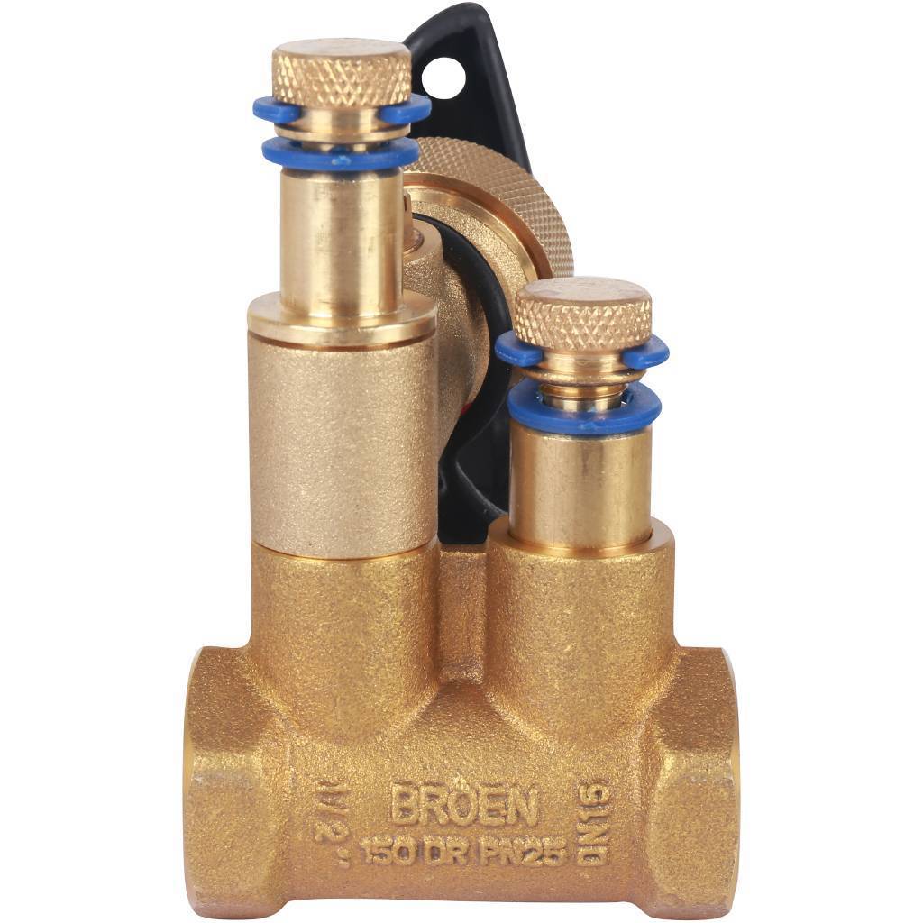 Клапан балансировочный BROEN V DN15S PN25 Kvs=1,71 м3/ч ручной резьбовой с дренажем 4351000S-001673