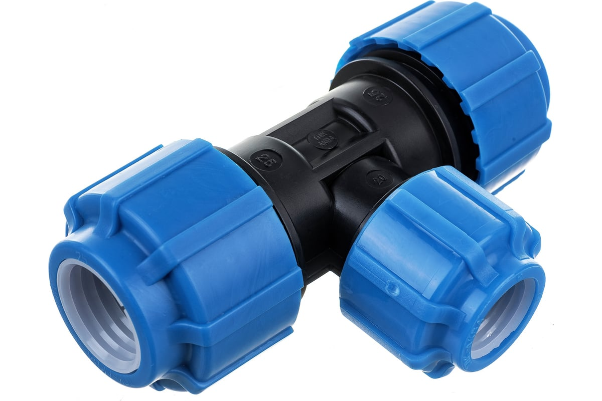 Тройник компрессионный переходной ТПК-АКВА ПЭ Дн25х20