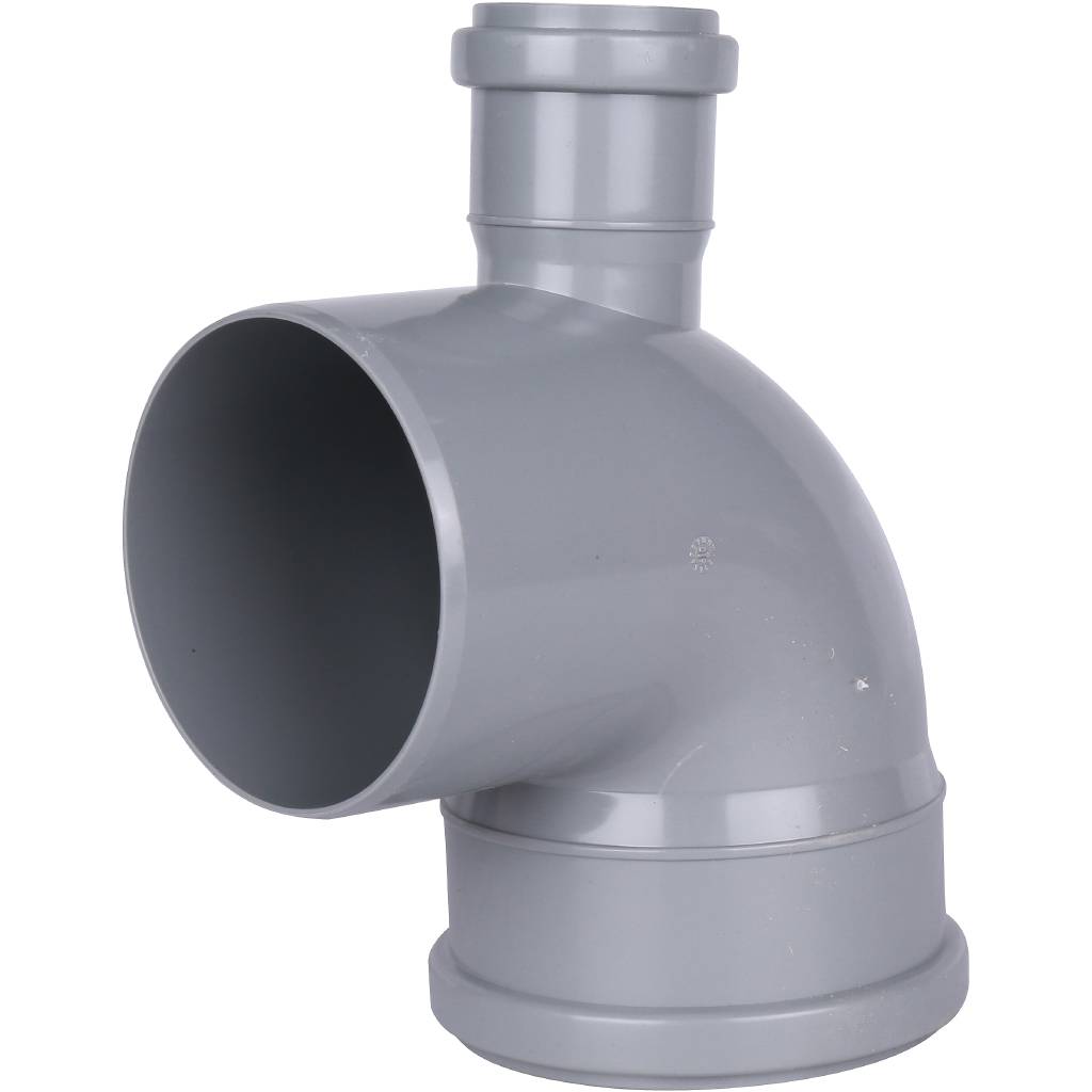 Отвод Sinikon СТАНДАРТ D110/50x87° с фронтальным патрубком (выход сзади)