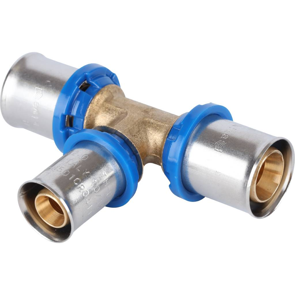 Тройник переходной APE 20 (2.0) x 16 (2.0) x 20 (2.0) для металлопластиковых труб