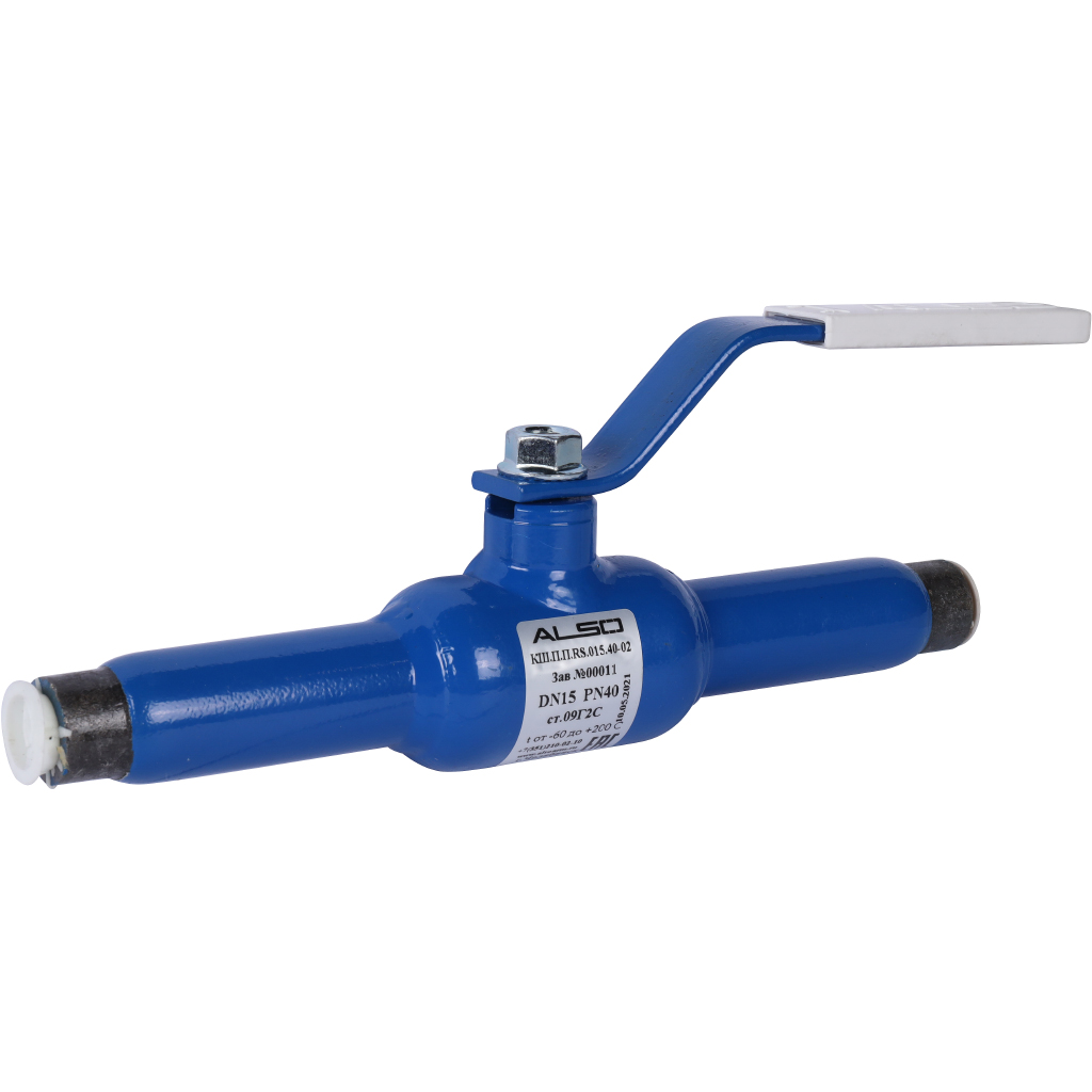 Кран шаровой ALSO КШПП RS Ду15 Ру4,0 приварной полнопроходной
