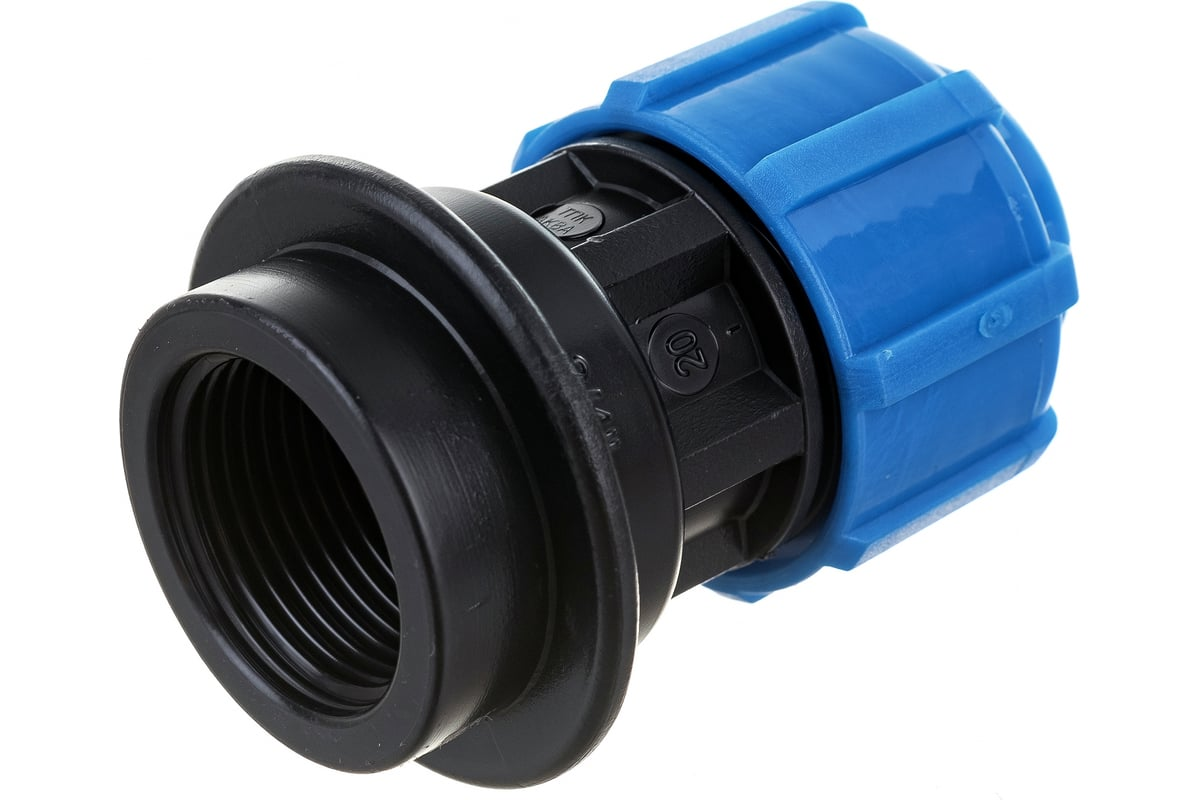 Муфта компрессионная ТПК-АКВА ПЭ Дн20х3/4" ВР