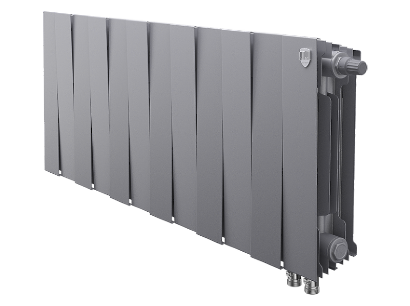 Радиатор биметаллический Royal Thermo PianoForte 300 /Silver Satin VDR x 12 секций