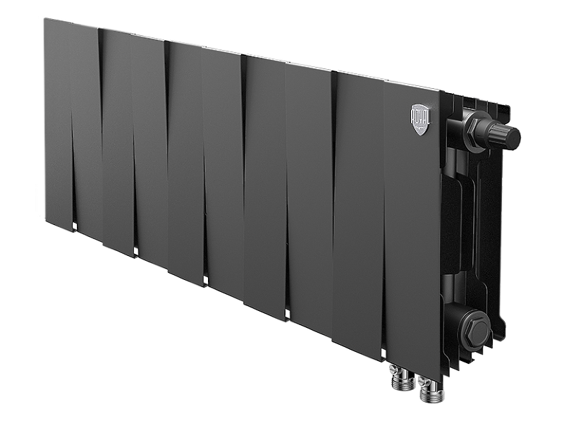 Радиатор биметаллический Royal Thermo PianoForte 200 /Noir Sable VDR x 10 секций