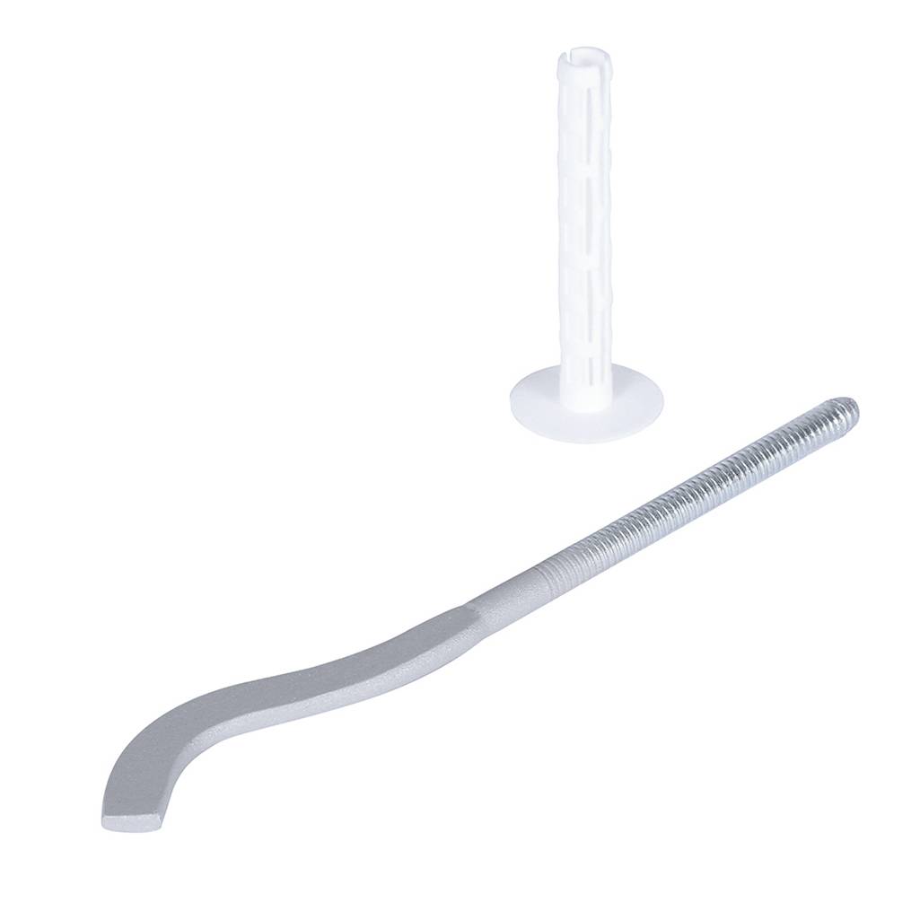 Кронштейн Global с дюбелем 170 мм (серый)