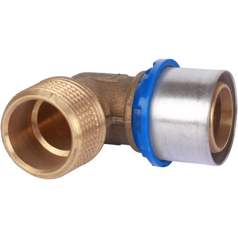 Угольник 90° Prandelli Multyrama 50х1 1/2" НР профиль H, TH, U для металлопластиковых труб