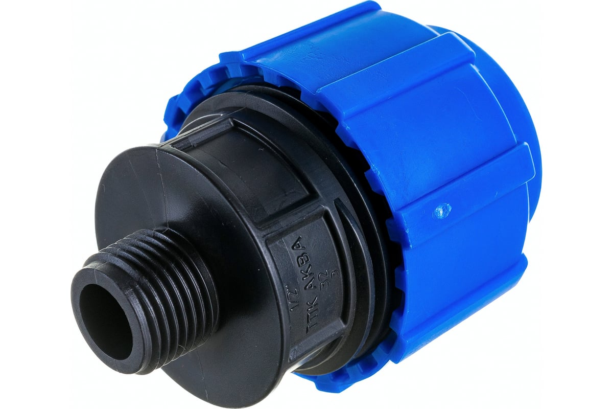 Муфта компрессионная ТПК-АКВА ПЭ Дн32х1/2" НР