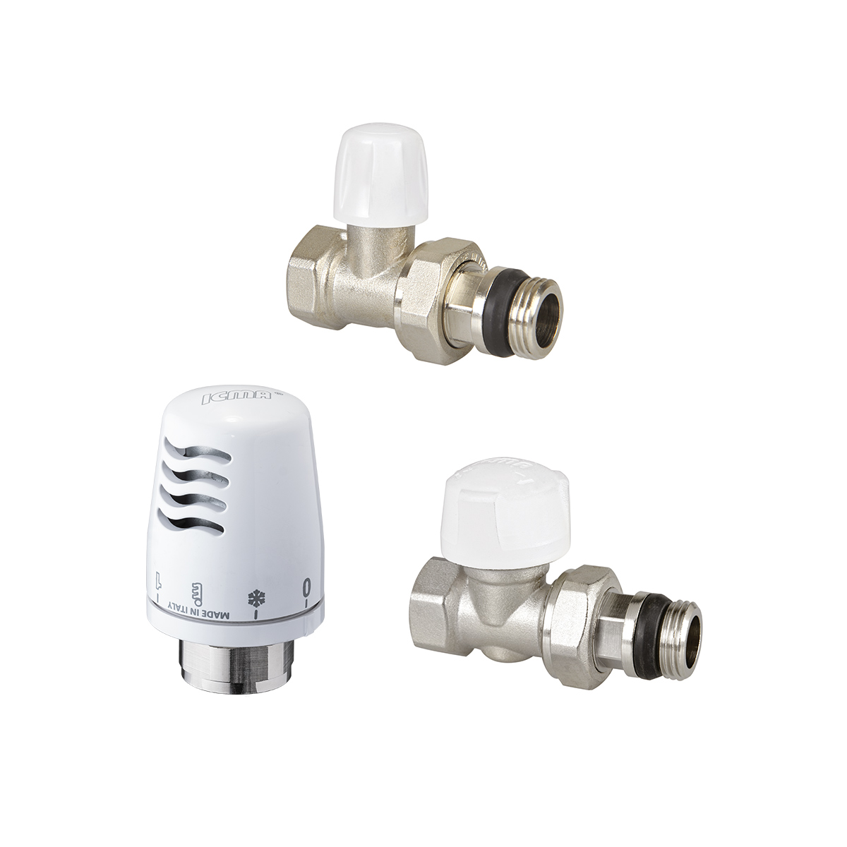 Комплект термостатический Icma Ду15 Ру10 прямой ВР гайка М30х1,5 штуцер с герметичной прокладкой