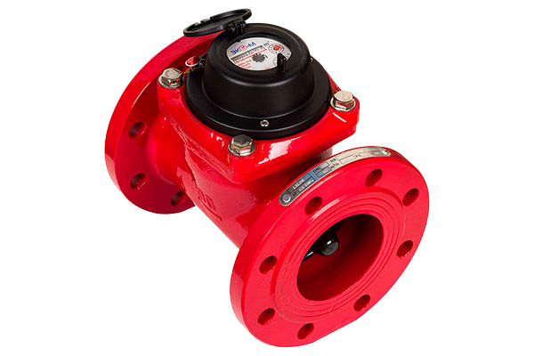 Счетчик воды универсальный ЭКОМЕРА Ду100 Ру16 90°С L=245мм фланец турбинный