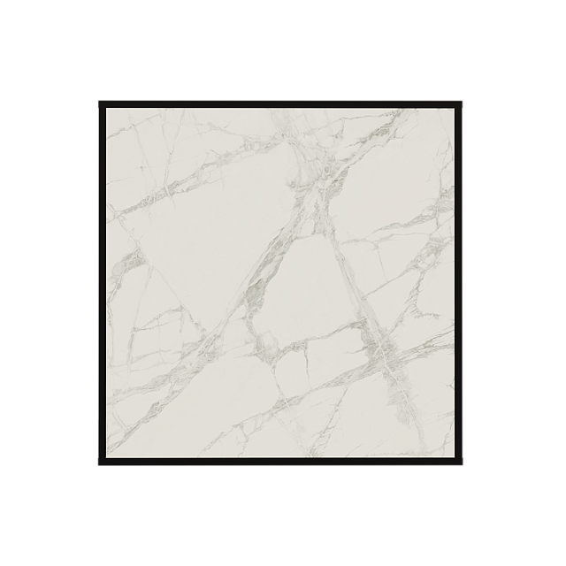 Отопительная панель STOUT WHITE STONE SCT 60х60 (белый гранит, черный корпус)