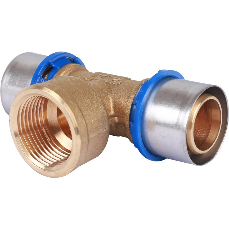 Тройник Prandelli Multyrama 32х3,0x1" ВР профиль H, TH, U для металлопластиковых труб