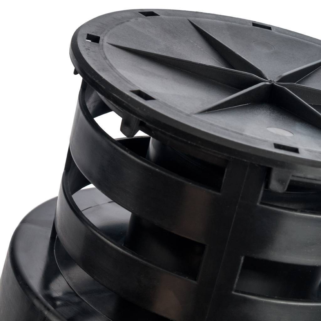 Финальный элемент дымохода STOUT DN60/100 м/п горизонтальный с оголовком PP-PP