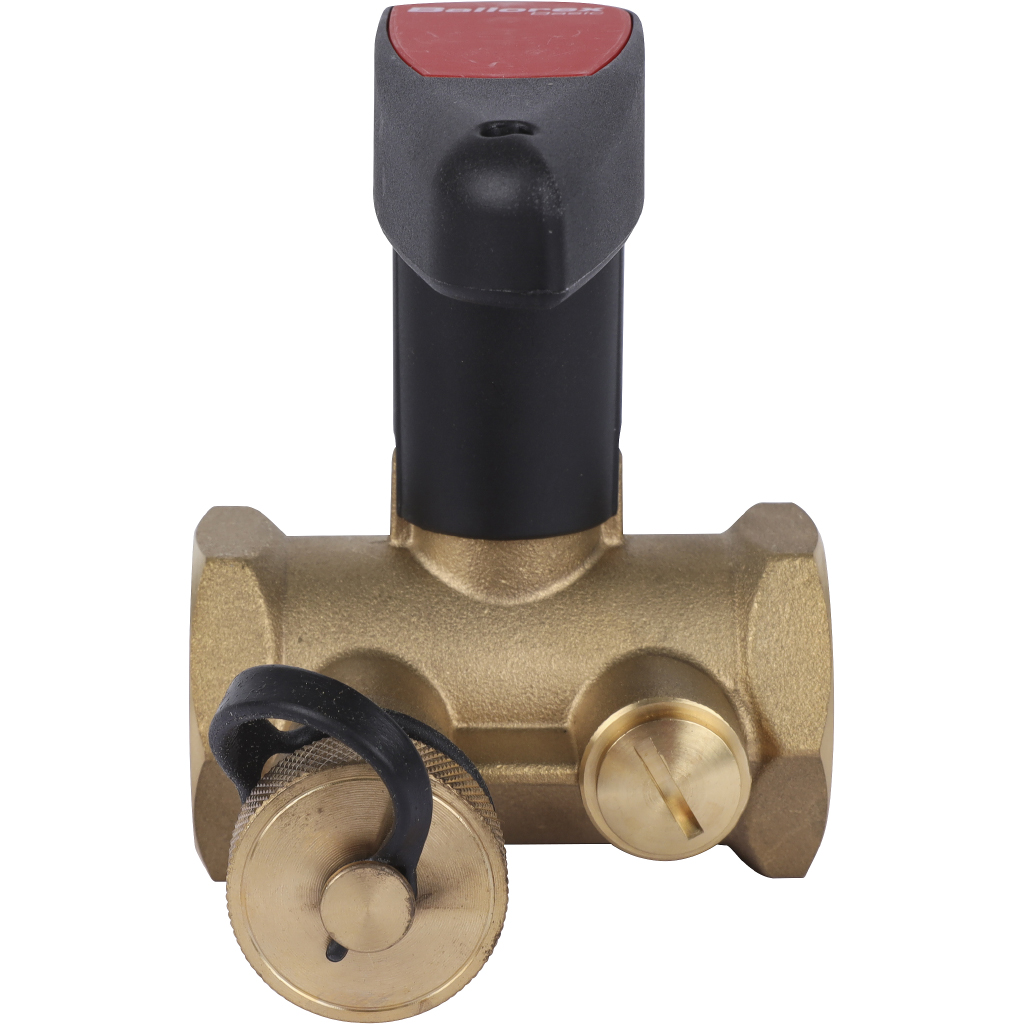 Запорный клапан BROEN Basic DN 25 PN 25 Kvs=7,4 м3/ч ручной резьбовой с дренажем 45490000-001003