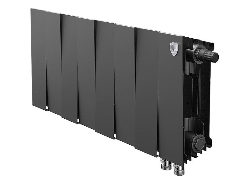Радиатор биметаллический Royal Thermo PianoForte 200 /Noir Sable VDR x 8 секций