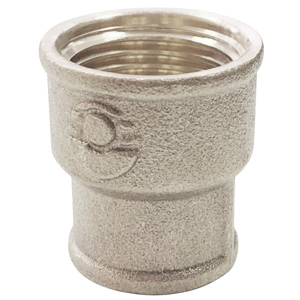 Муфта переходная VALFEX Ду20х15 ВР/ВР (никелированная)